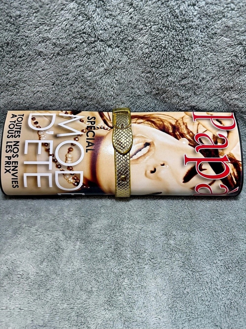 80s Paparazzi Fashion Magazine Hard Clutch Bag